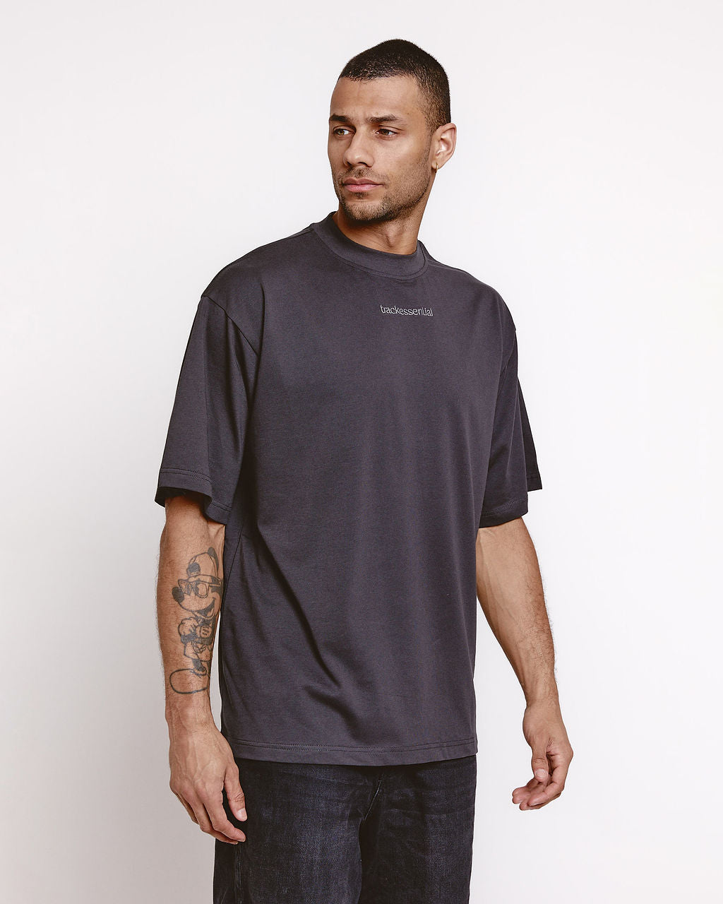 trackessential t-shirt grey