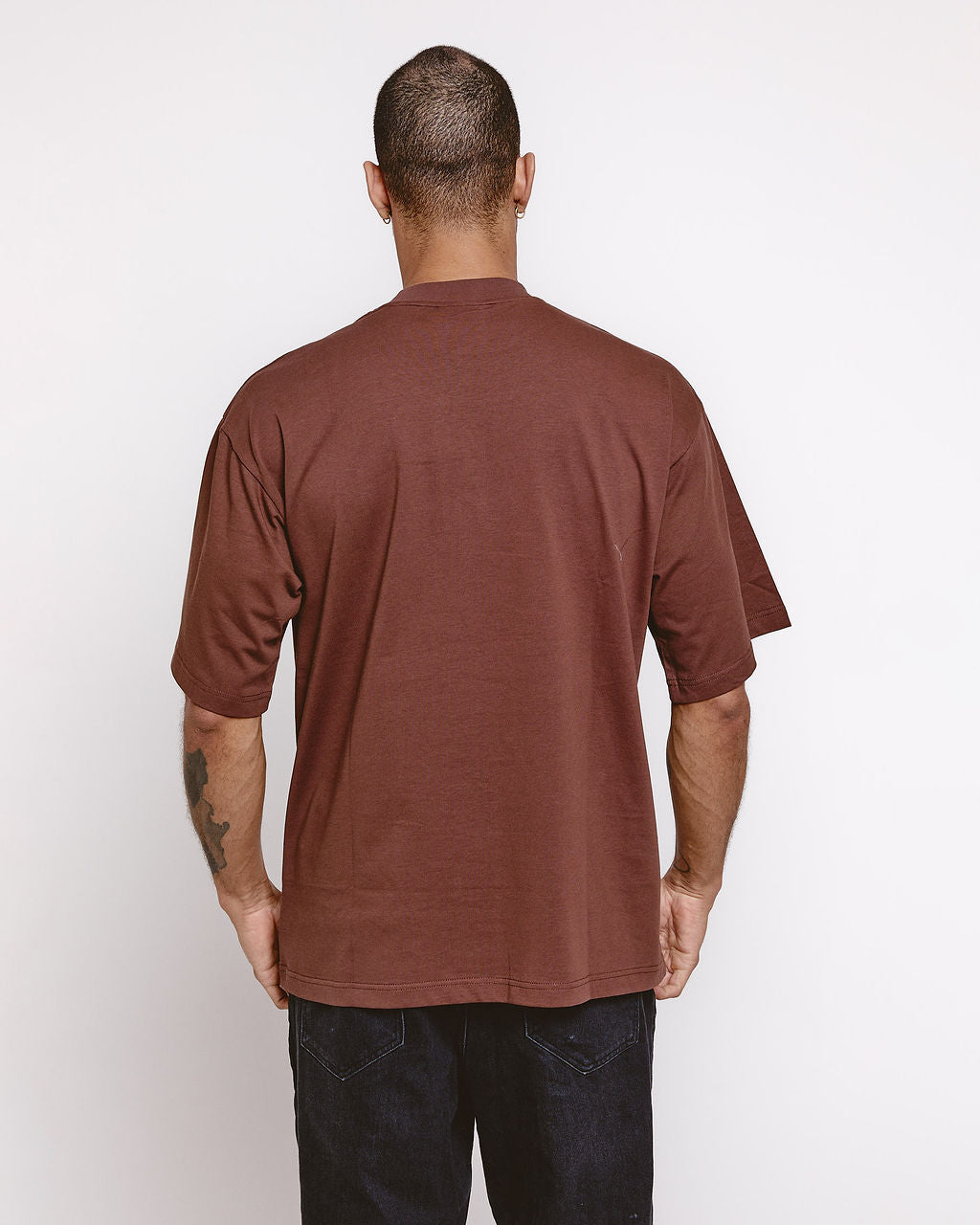 trackessential t-shirt mocha