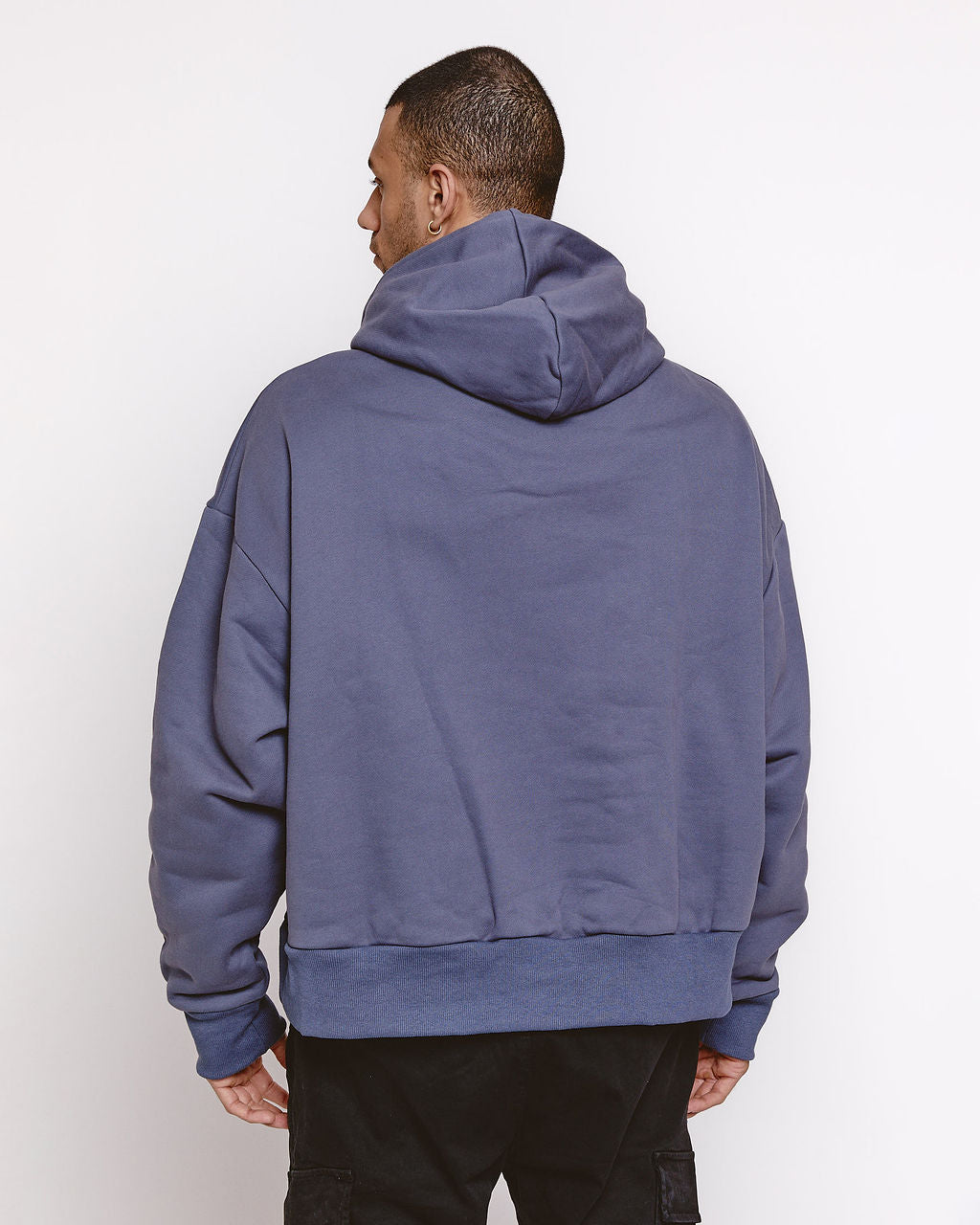 trackessential boxy hoodie in powder blue