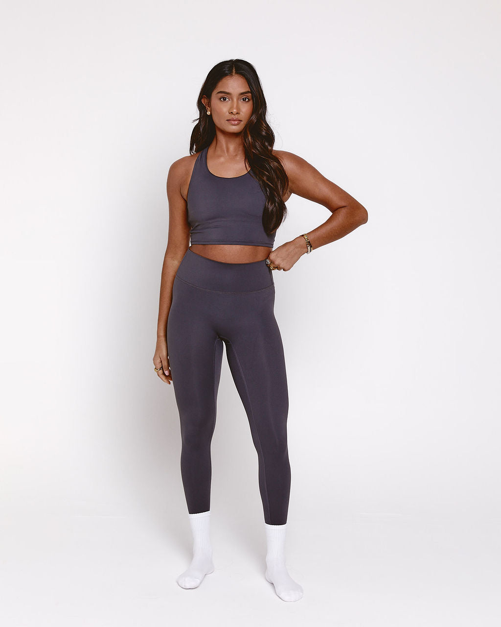 High Waist Legging - Charcoal Grey
