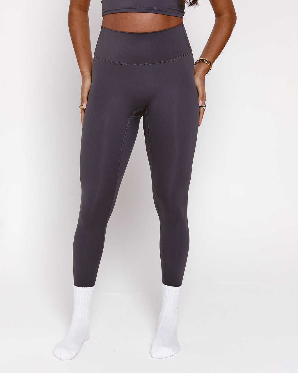 High Waist Legging - Charcoal Grey