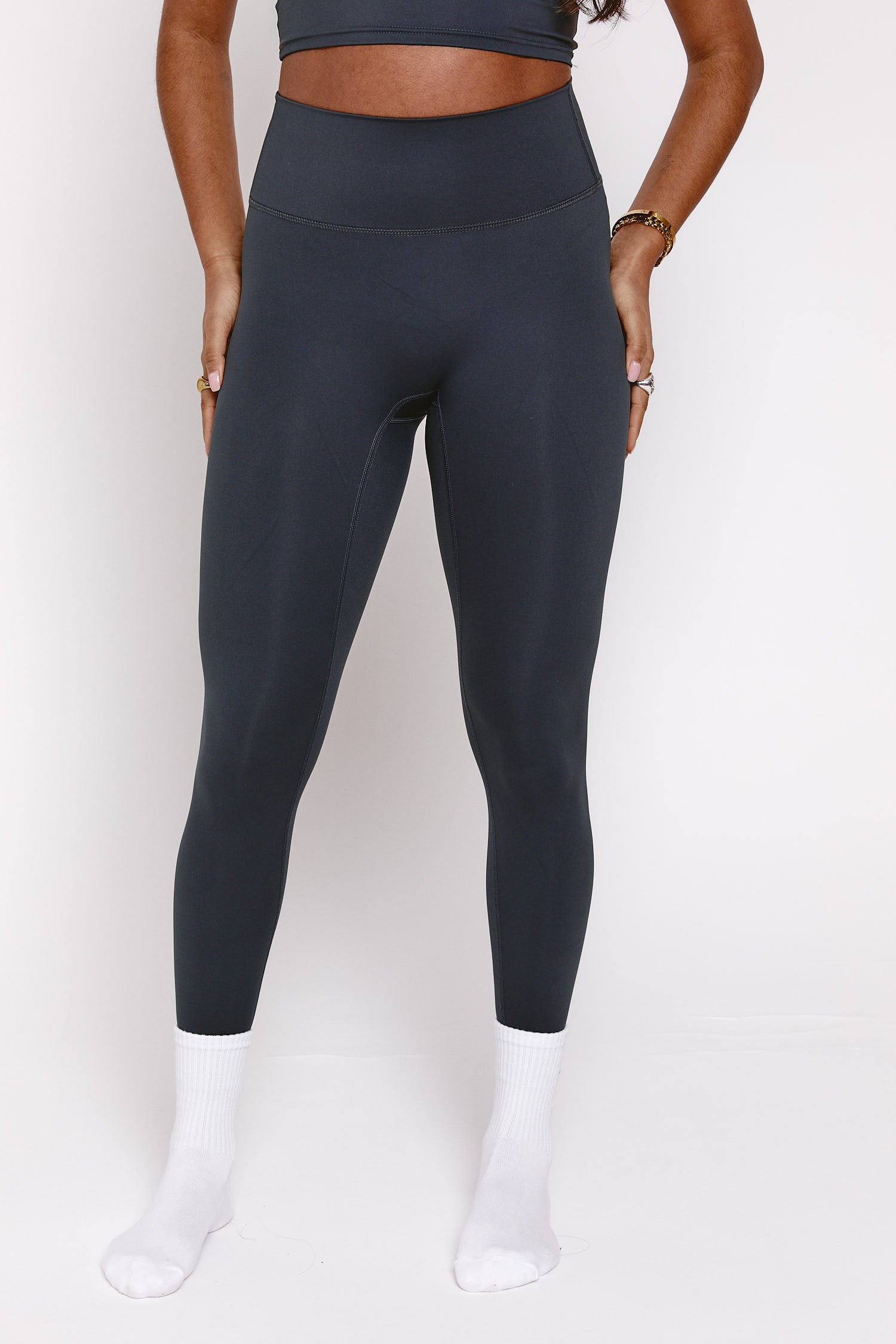 High Waist Legging - Charcoal Grey