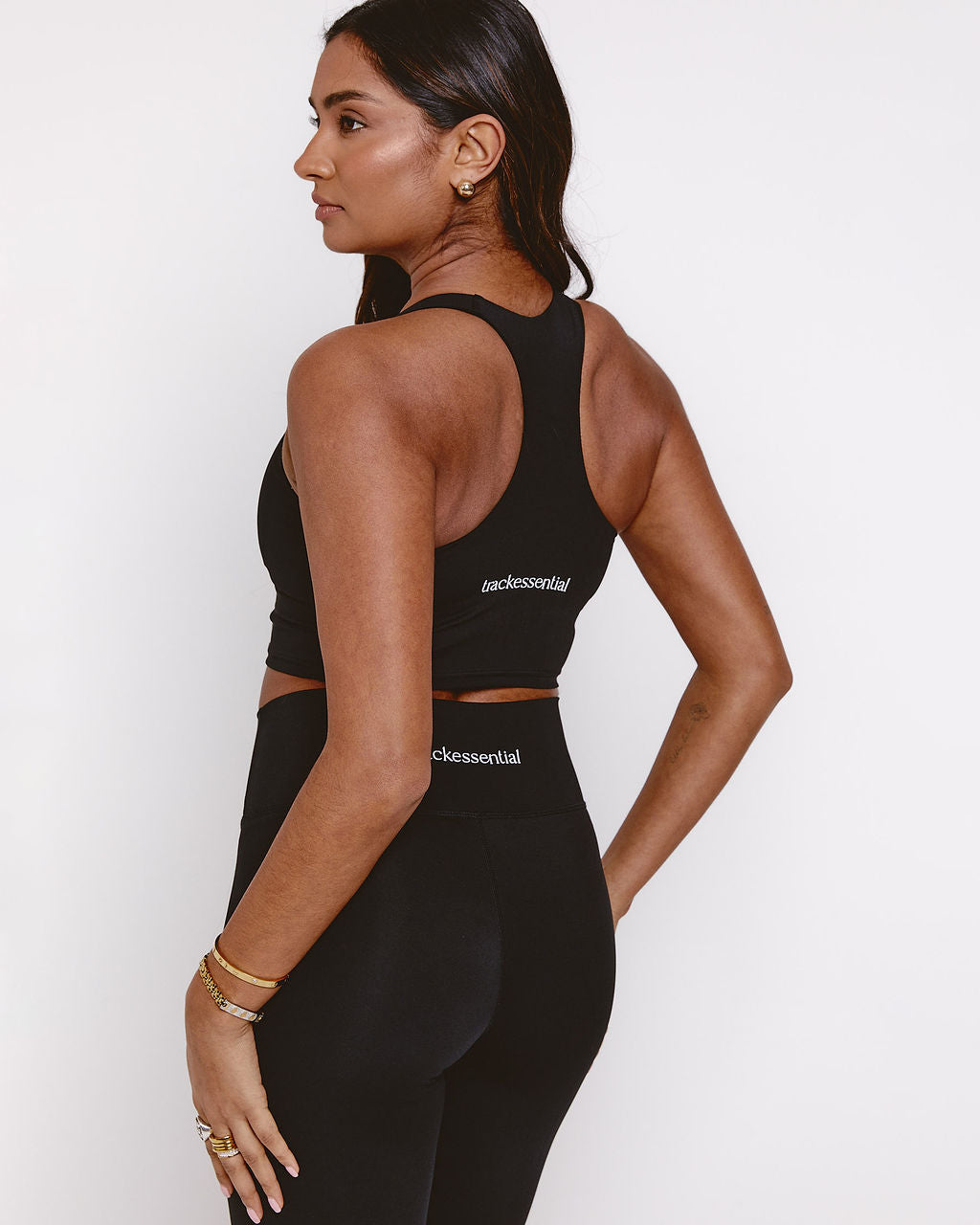 Racer Back Sports Bra Midnight Black