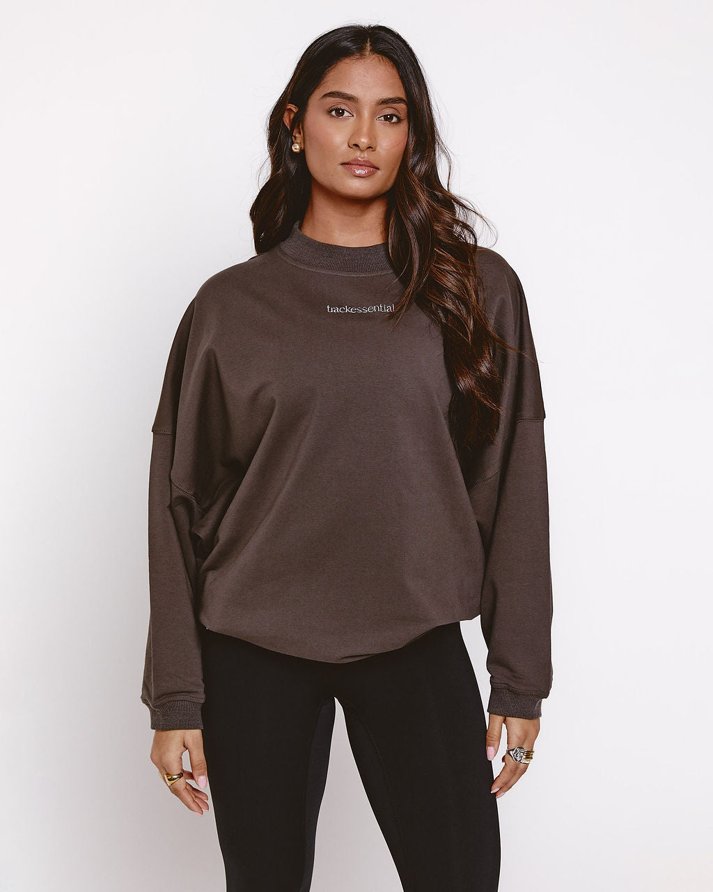 Oversized Crew Sweater - Charcoal Grey