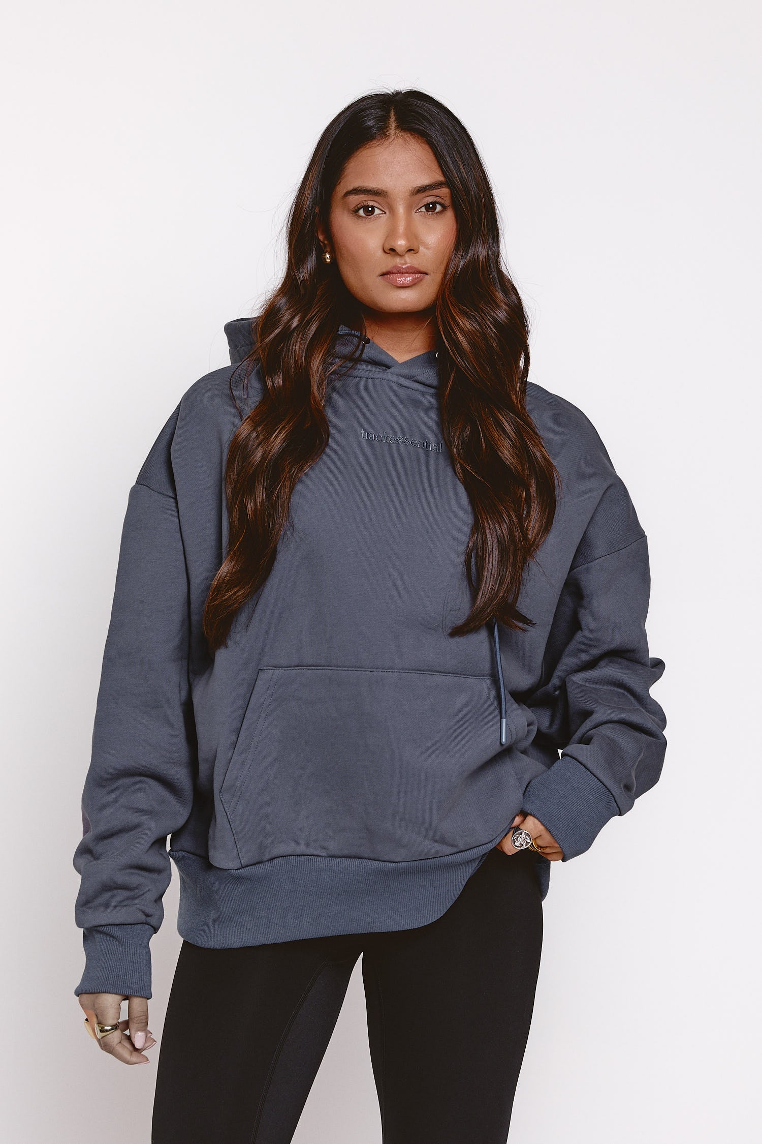 Boxy Hoodie Powder Blue