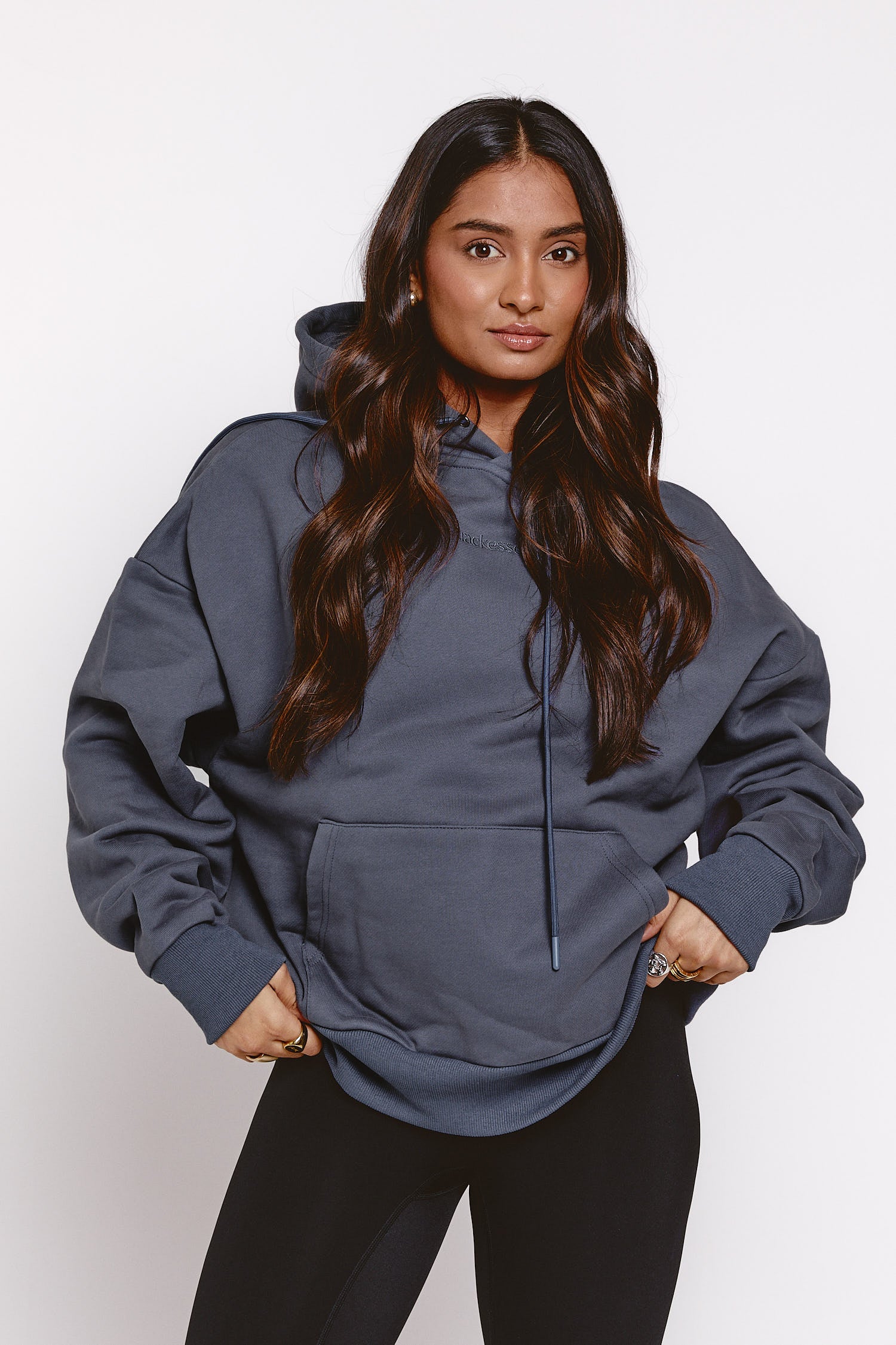 Boxy Hoodie Powder Blue