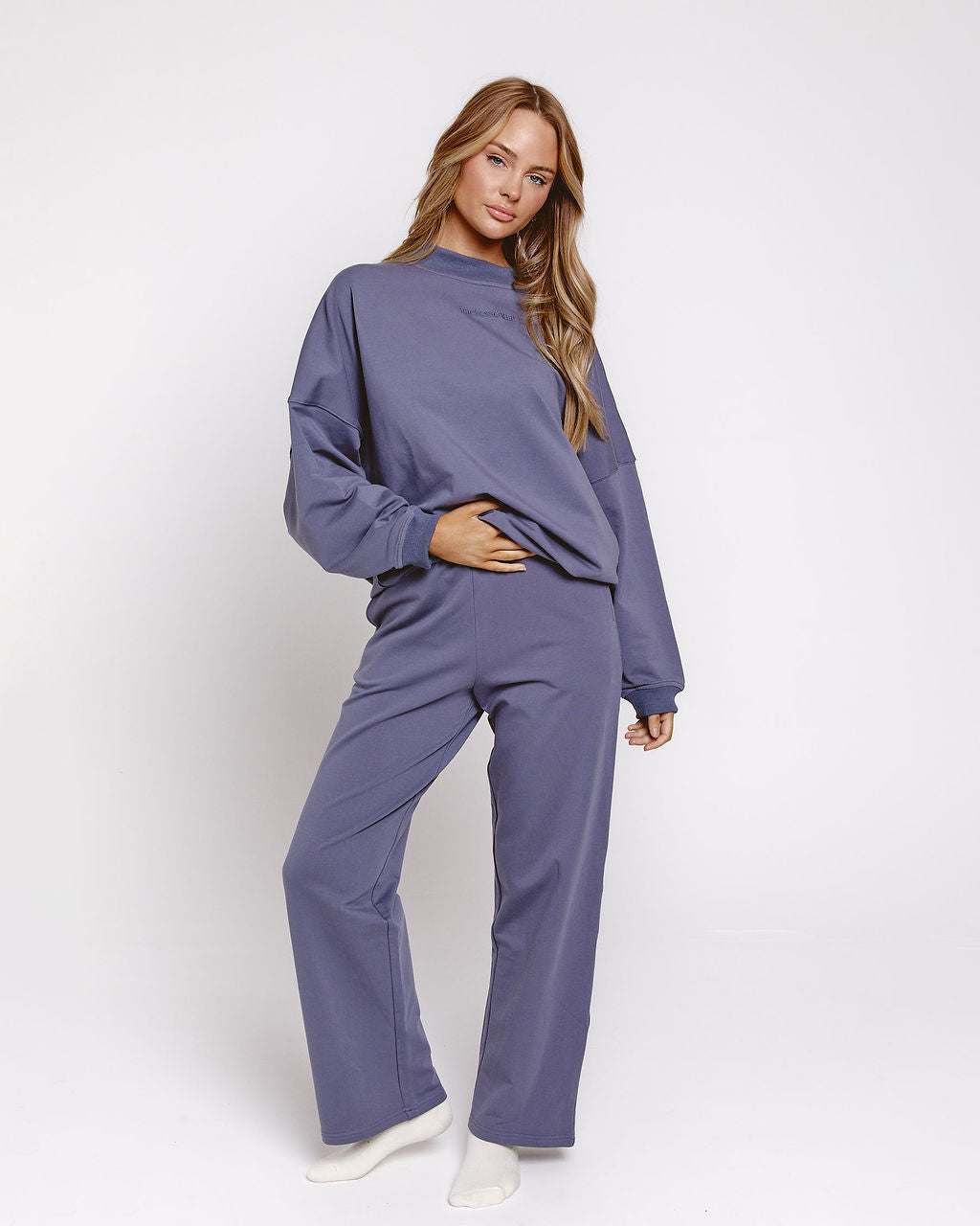 Oversized Straight Leg Jogger - Powder Blue