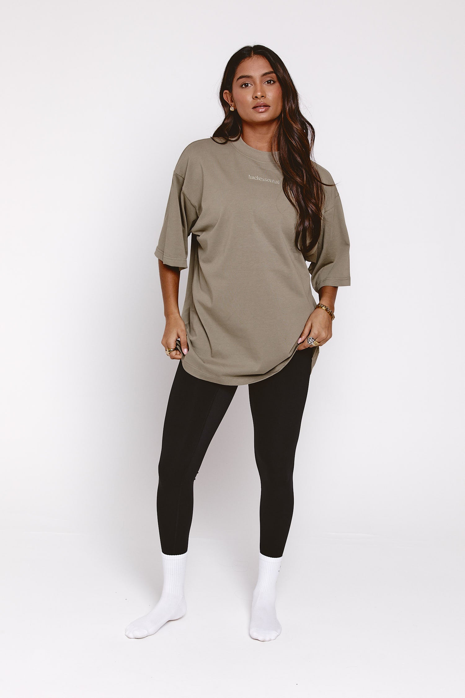 Oversized Tee - Olive Night