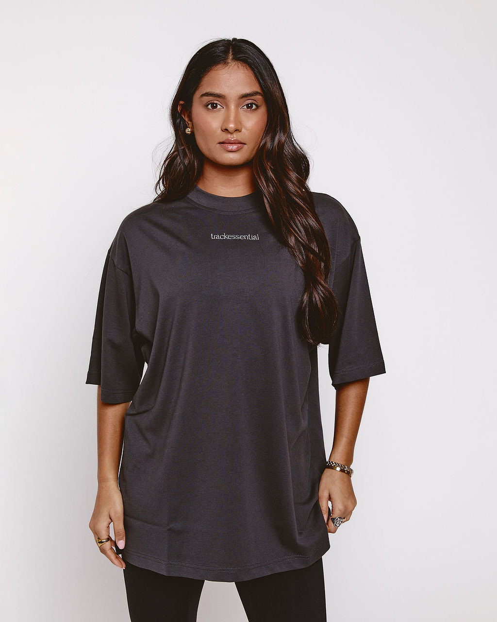 trackessential t-shirt grey