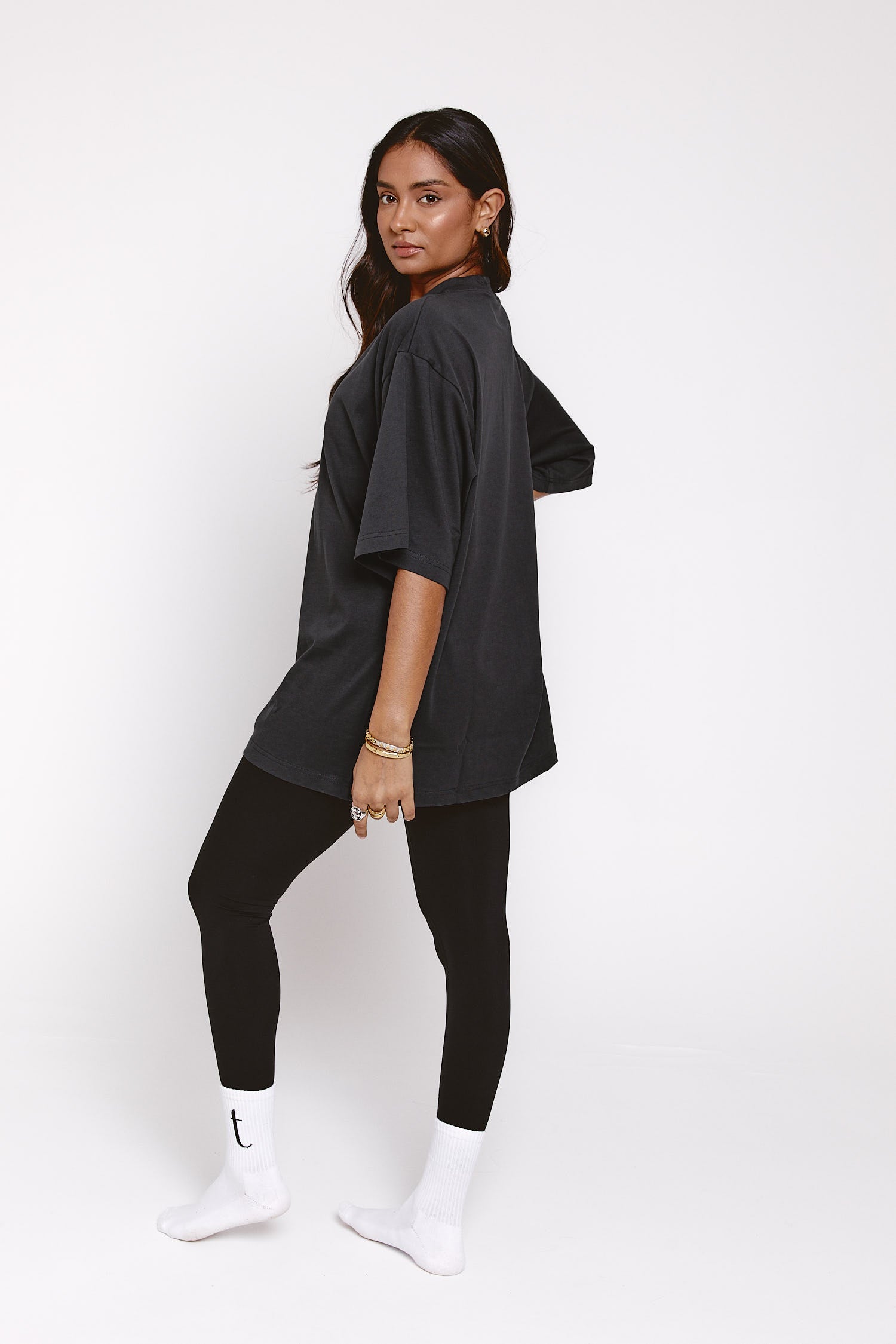 Oversized Tee - Charcoal Grey