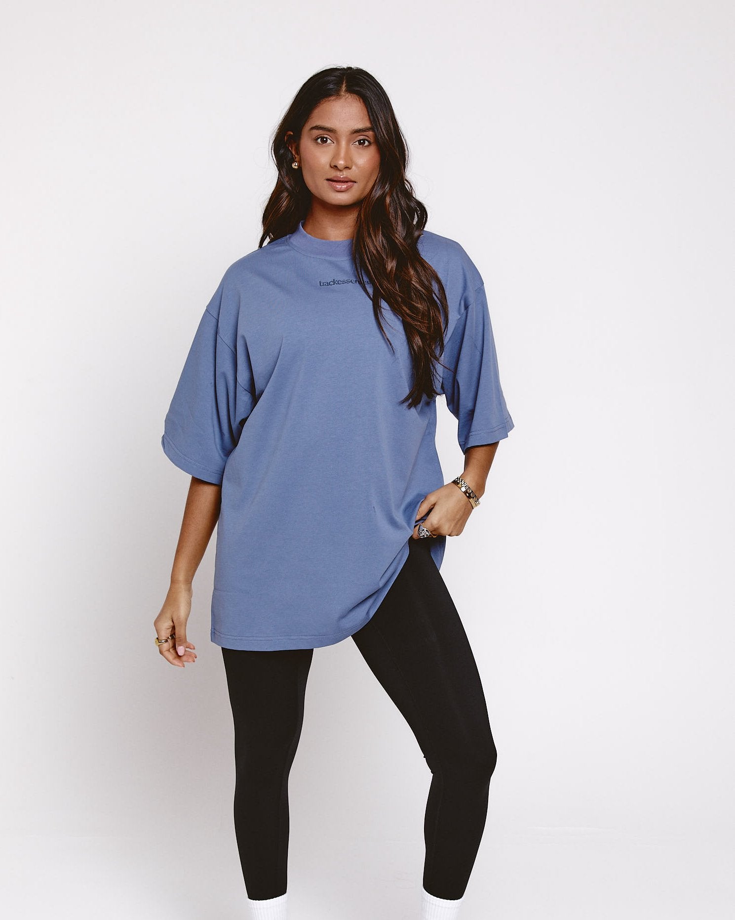 trackessential t-shirt blue
