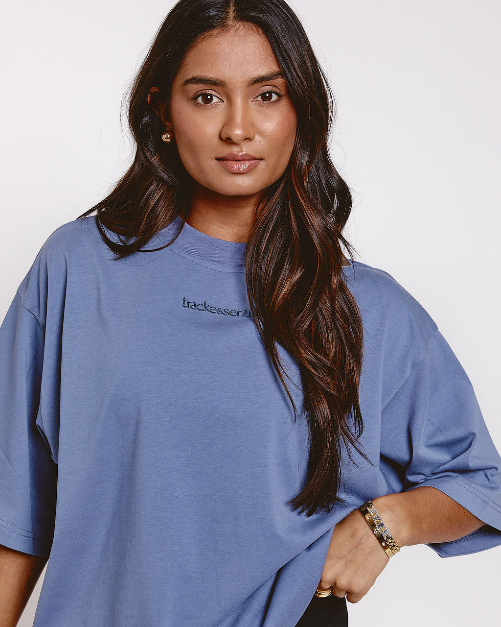 trackessential t-shirt blue