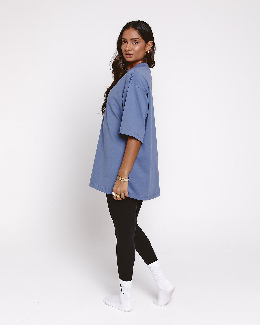trackessential t-shirt blue