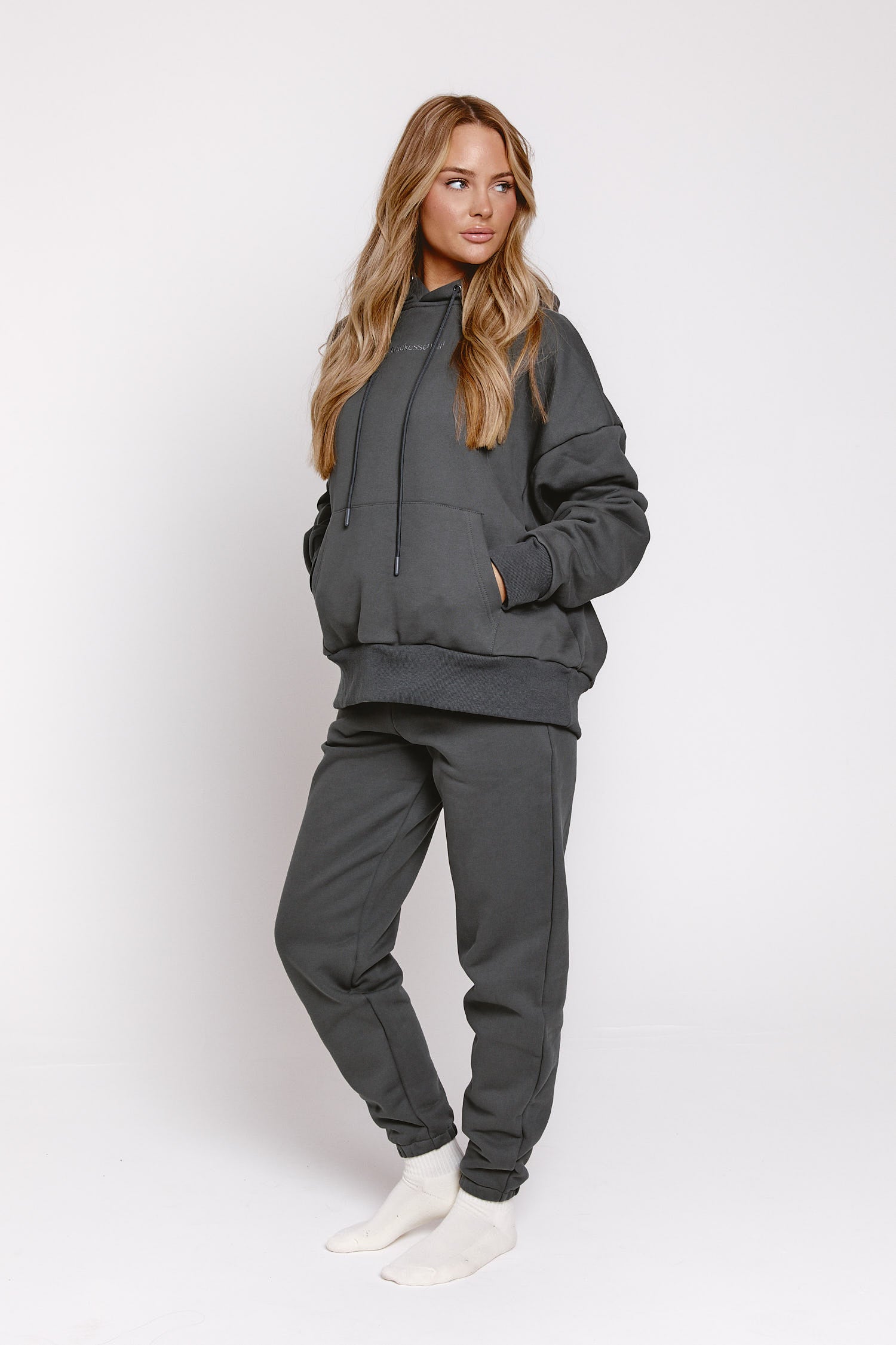 Boxy Hoodie - Charcoal Grey