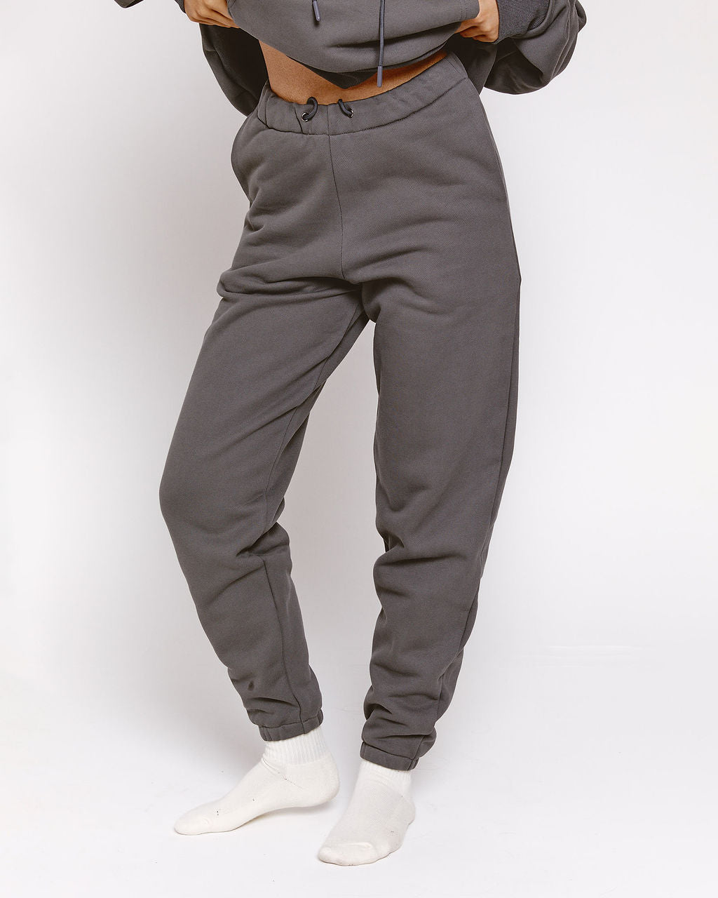 Relaxed Cuffed Jogger - Charcoal Grey