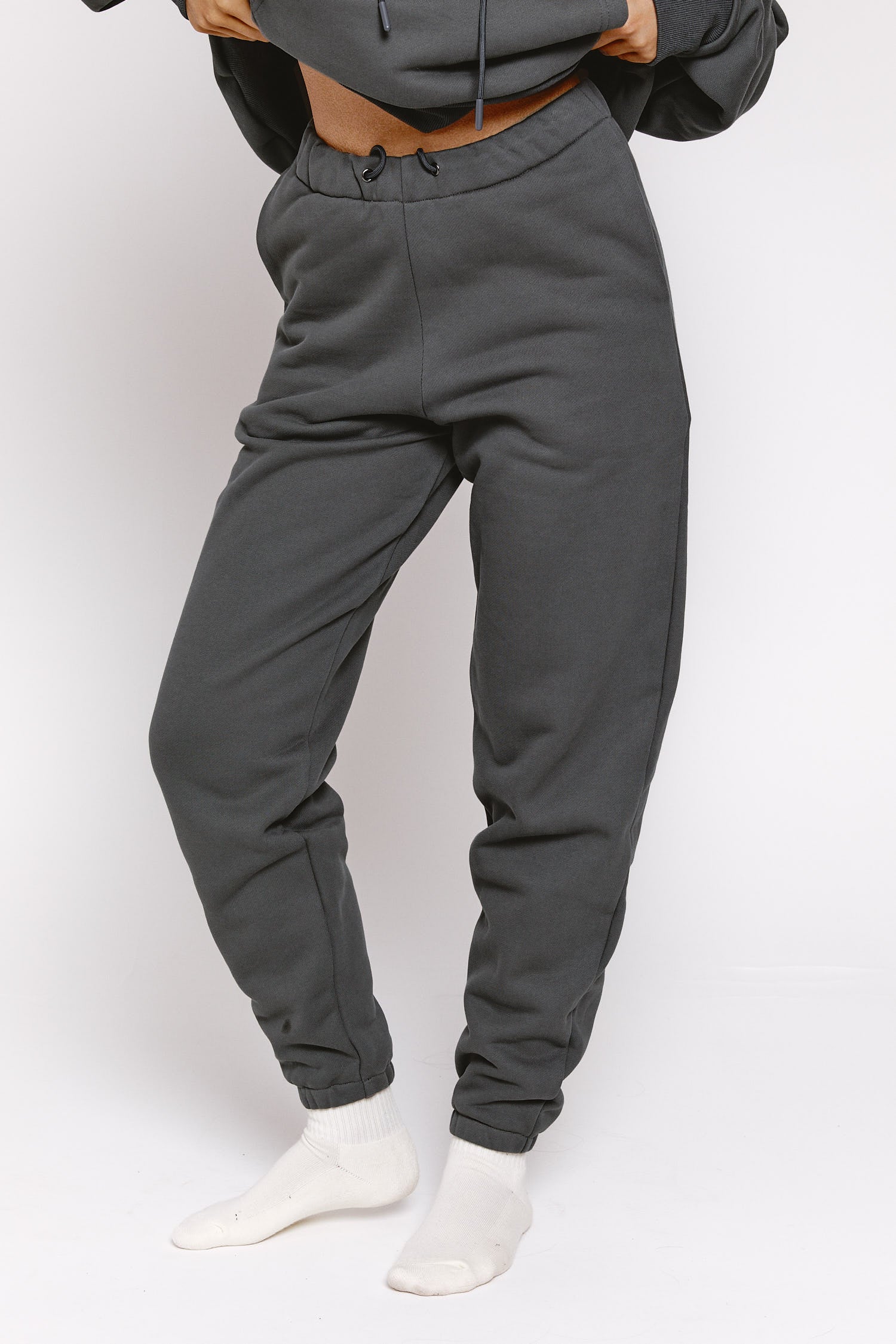 Relaxed Cuffed Jogger - Charcoal Grey